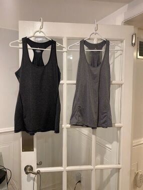 Bundle of (2) IcyZone  size Large tank tops good condition